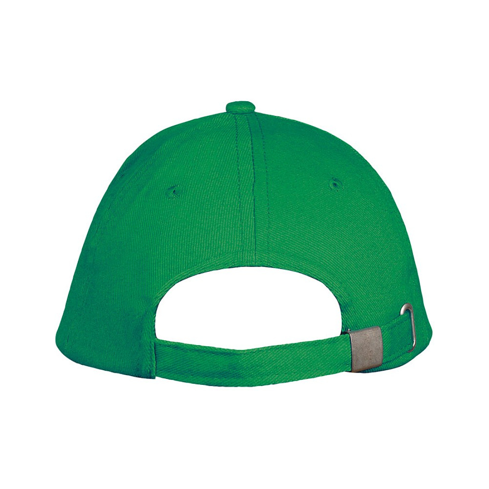 Бейсболка "Long Beach", белый, ярко-зеленый  - 3