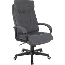 Кресло для руководителя Бюрократ CH-824 Fabric, ткань, пластик, серый
