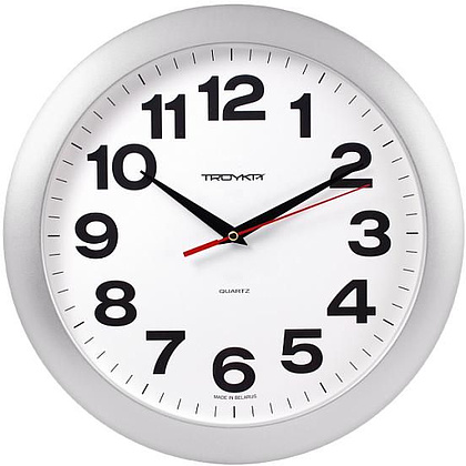 Часы настенные "9008256", серебристый