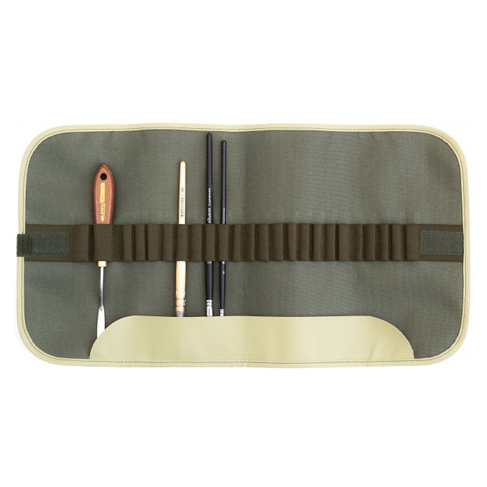 Пенал-органайзер "Малевичъ" для кистей, 26х48, оливковый - 2