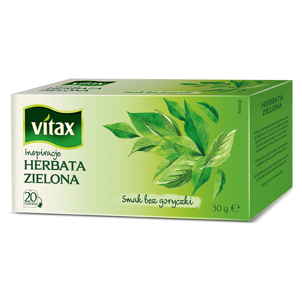 Чай "Vitax", 20 пакетиков x1.5 г, зеленый