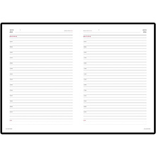 Ежедневник недатированный "Leader", А5+, 352 страницы, черный