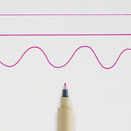 Ручка капиллярная "Pigma Micron PEN", 0.4-0.5 мм, розовый - 2