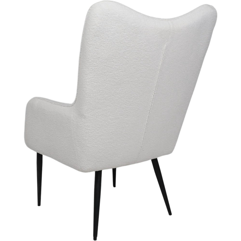 Кресло KENZO, искусственный мех, белый - 4