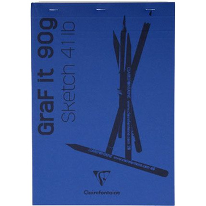 Скетчбук "Graf It", A6, 90 г/м2, 80 листов, темно-синий