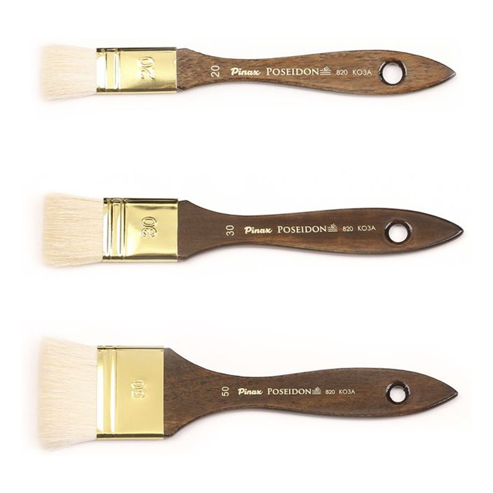 Кисть для рисования "Pinax POSEIDON", коза, флейц, №30 - 2
