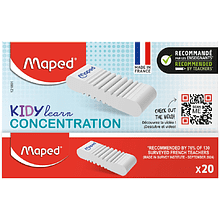 Ластик "Kidy Learn Concentration", белый