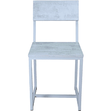 Стул ALLERD RION, металл, ЛДСП, белый муар, Энигма