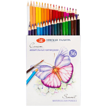Карандаши акварельные "Сонет", 36 цветов