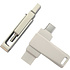 USB Flash накопитель 3.0 128 Gb СК-046, TypeC Dual, металл, серебристый