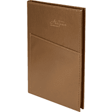 Блокнот "3223-10", А5, 80 листов, линейка, темно-коричневый, -50%