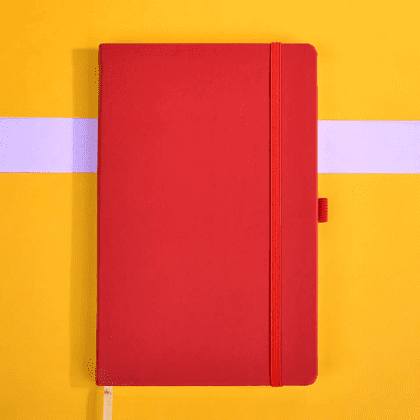 Блокнот "Appeel royal red delicious", А5, 96 листов, линейка, на резинке, красный - 2