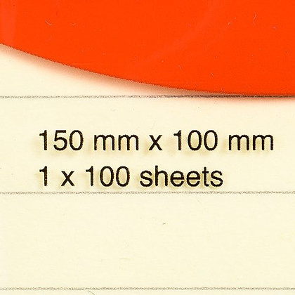 Бумага для заметок "Kores", 100x150 мм, 100 листов, желтый - 3