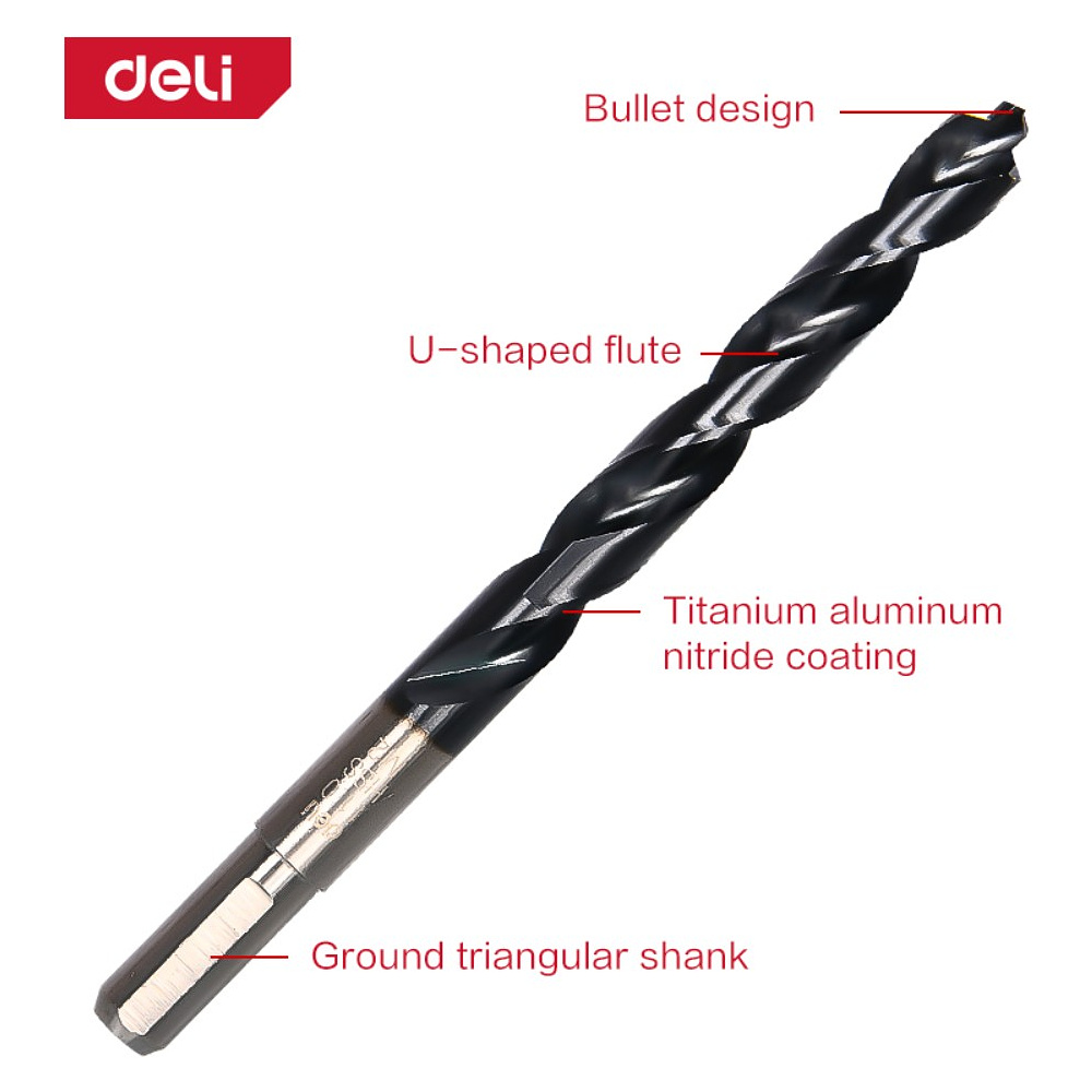 Сверло по металлу Deli RS EDH-MHZ120-E4, 12.0 мм, DIN 338, HSS-TiN - 3