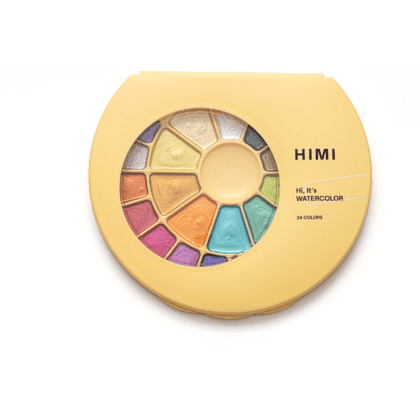 Краски акварельные металлик "Himi", набор, 24 цвета - 9