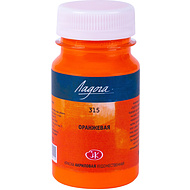 Краски акриловые Ладога, 315 оранжевая, 100 мл., банка