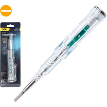 Индикаторная отвертка-тестер Deli YS EDL8004, 24 -250 В, светодиодная, прозрачный