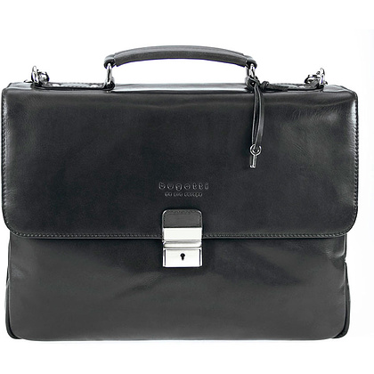 Портфель для документов "Romano", кожа, черный - 2