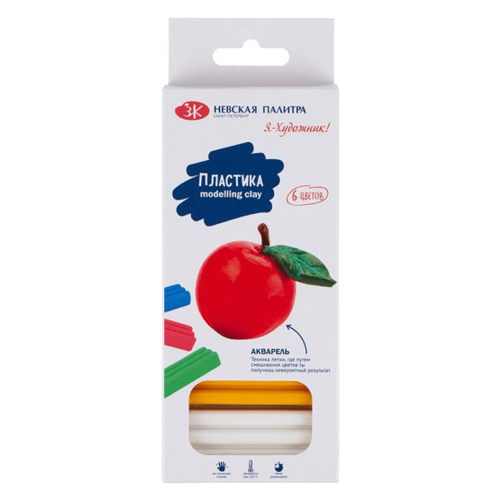 Пластика для моделирования "Я-Художник!", 6 шт.