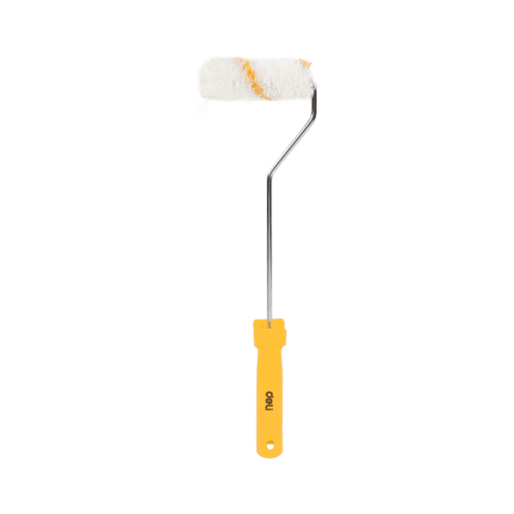 Валик малярный Deli "EDL509514", 100x12 мм, белый, желтый