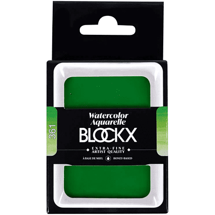 Краски акварельные "Blockx. Giant pan", 361 травяной зеленый, 18 мл., кювета