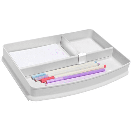 Подставка для канцелярских мелочей “Autentik”, 3 деления, белый - 4