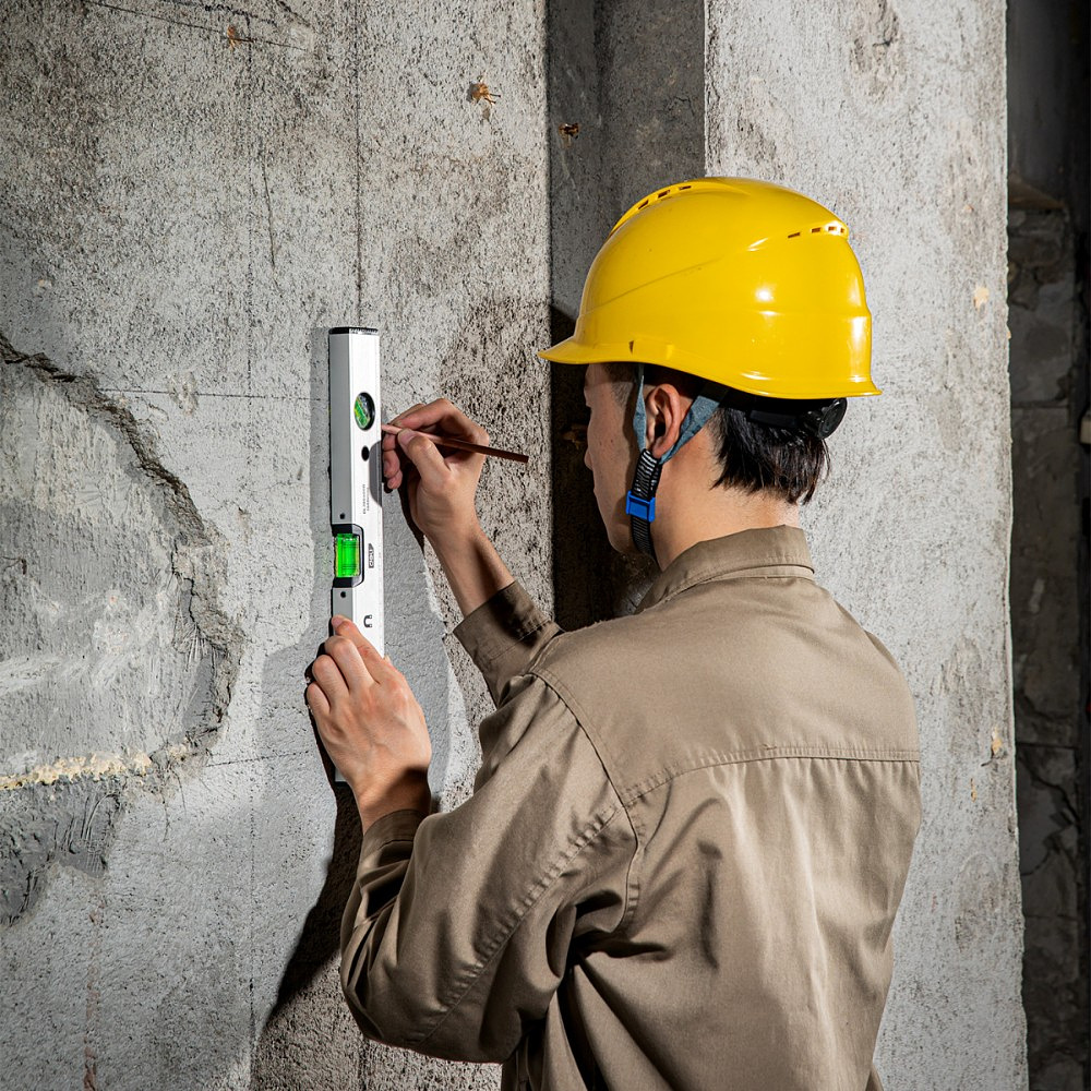 Уровень строительный Deli YS EDL700400B, 400 мм, магнит, алюминиевый сплав - 5