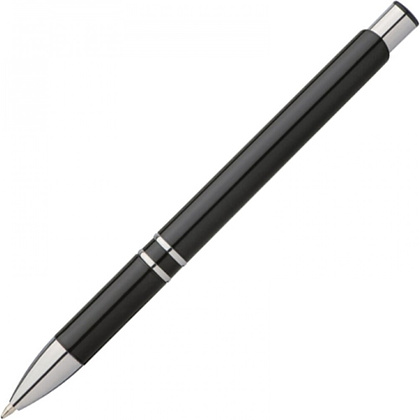 Ручка шариковая автоматическая "Baltimore", 0.7 мм, черный, серебристый, стерж. синий - 3