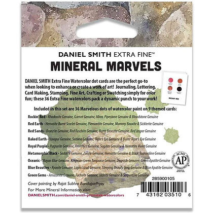Набор цветовых карт Daniel Smith "Mineral Marvels", 36 цветов - 5
