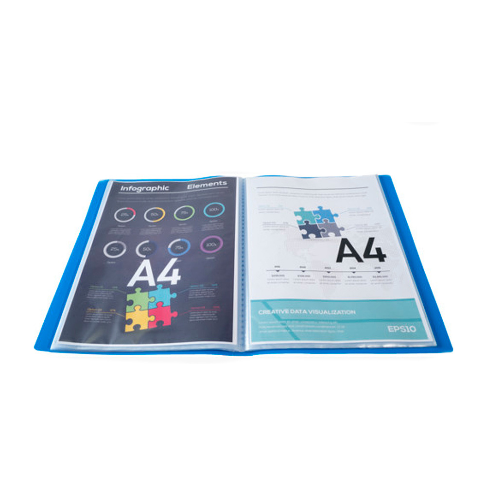 Папка с файлами "Exacompta", 100 карманов, ассорти - 4