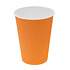 Стакан картонный 300мл, 1сл., 50шт/упак, оранжевый