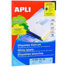 Самоклеящиеся этикетки универсальные "Apli", 100 листов