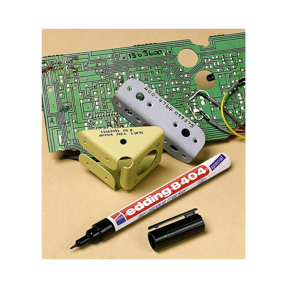 Маркер аэрокосмический Edding "8404", черный - 3