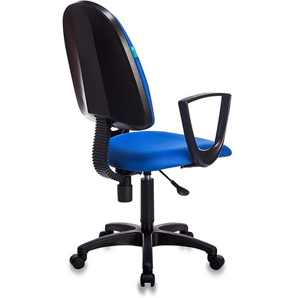 Кресло для персонала "Бюрократ CH-1300N/BLUE Престиж+", пластик, ткань, синий - 4
