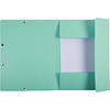 Папка на резинках "Aquarel", А4, 15 мм, картон, зеленый - 3