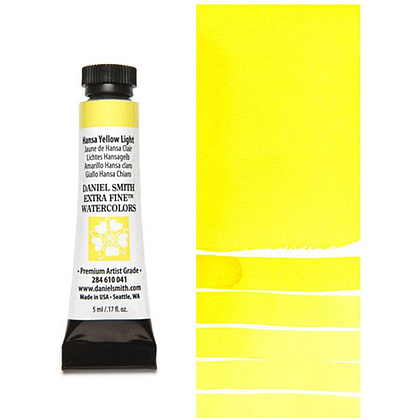 Краски акварельные "Daniel Smith", ганза желтая светлая, 5 мл, туба