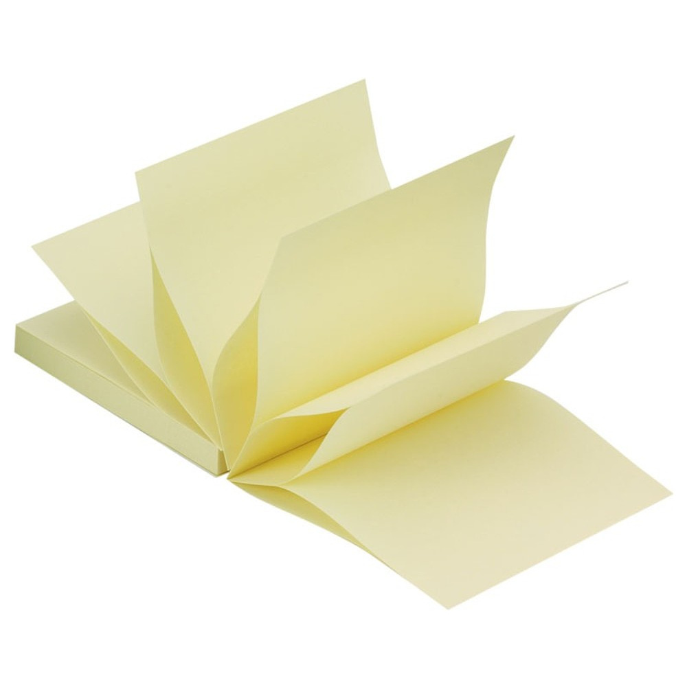 Бумага для заметок "Q-Connect", 76x76 мм, 100 листов, светло-желтый - 3