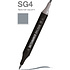 Маркер перманентный двусторонний "Sketchmarker Brush", SG4 простой серый 4