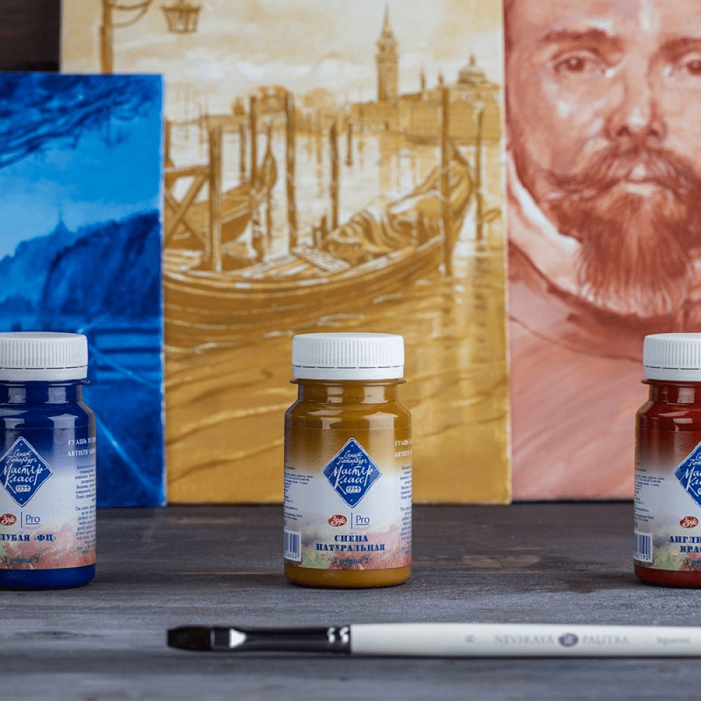 Краски гуашевые "Мастер-класс", 300 английская красная, 100 мл, банка - 4