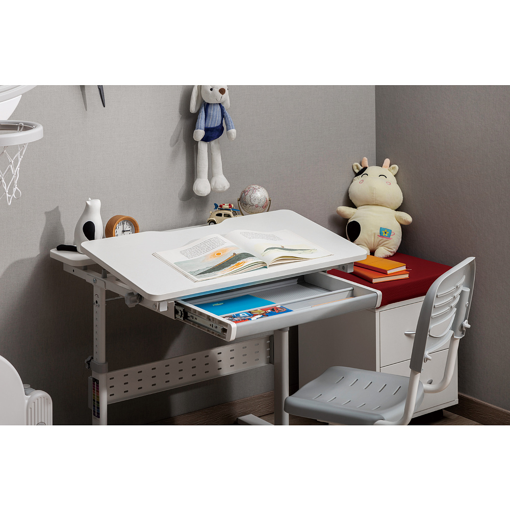 Стол Ergosmart E602 GREY, 800х600х(540-760) мм - 8