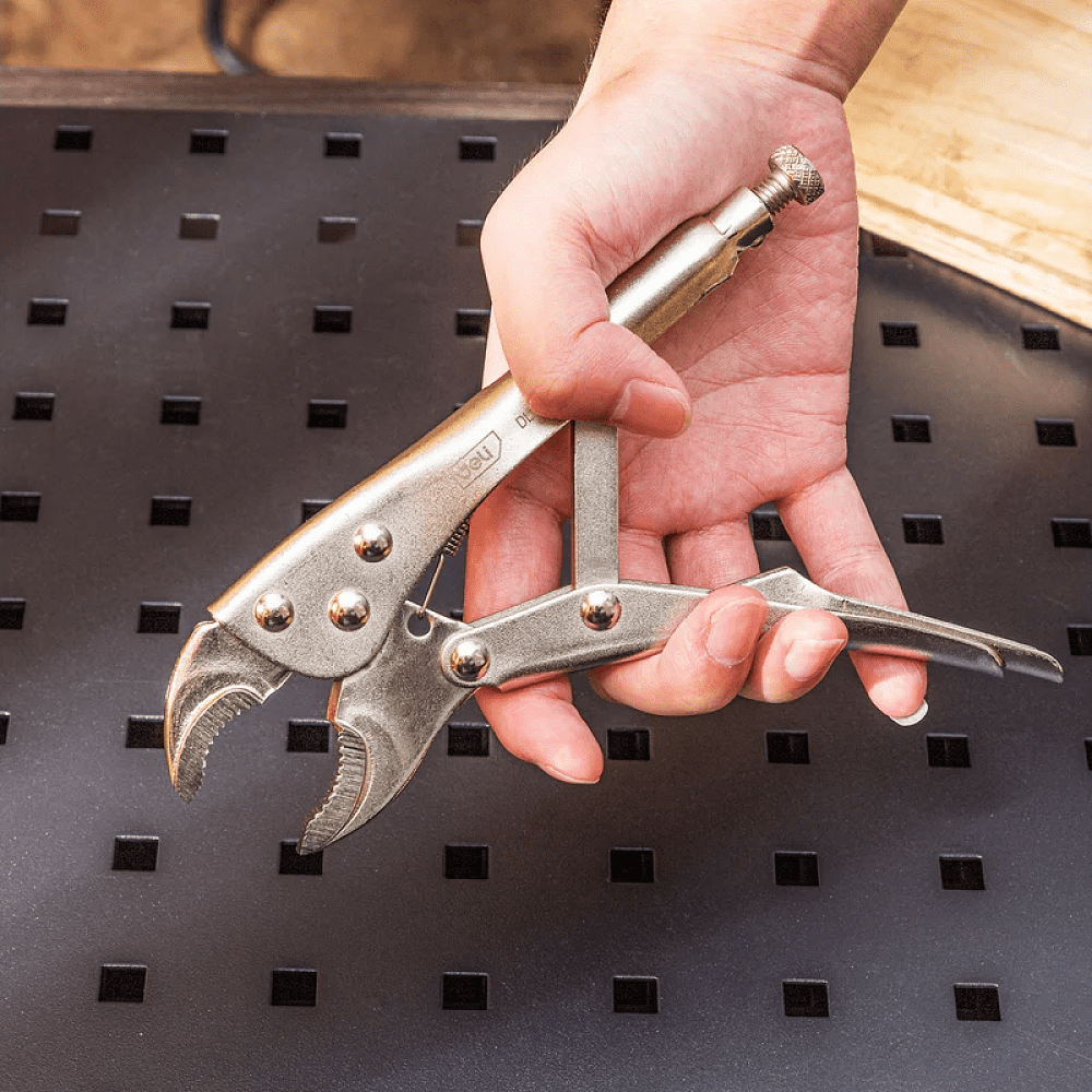 Клещи Deli YS EDL2001-7, зажимные, с фиксатором, 180 мм - 4