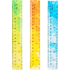 Линейка "Deli", 20 см, прозрачный, ассорти