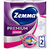 Полотенца бумажные Zemma Premium, 2 рулона, 2 слоя, декор