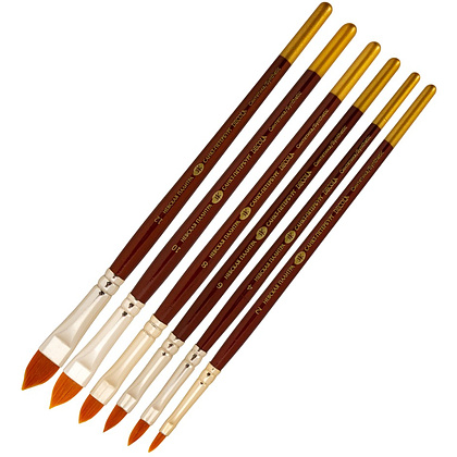 Кисть "Decola", синтетика, кошачий язык, №6 - 3