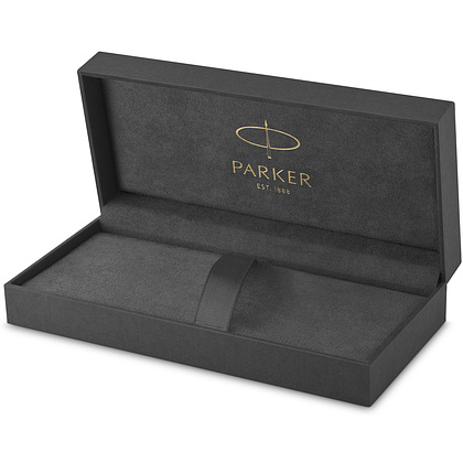 Ручка шариковая автоматическая Parker "Sonnet Lacquer Deep Black GT", 0.7 мм, черный, золотистый, стерж. черный - 3