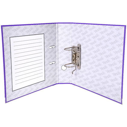 Папка-регистратор "Yesli:", А4, 75 мм, ПВХ Эко, фиолетовый - 5