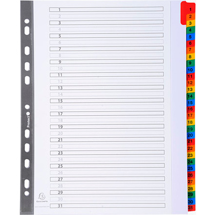 Разделитель "Exacompta", A4+, ассорти - 2