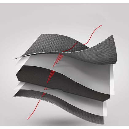 Сумка для инструментов Deli RS DL430316, 380х210х280 мм, ткань Oxford, пластиковое дно, черный, красный - 4