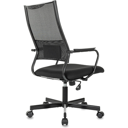Компьютерное кресло Бюрократ CH Balance, сетка, ткань, черный, металл, черный - 5