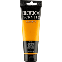 Краски акриловые "Blockx", 718 индийская желтая, 120 мл